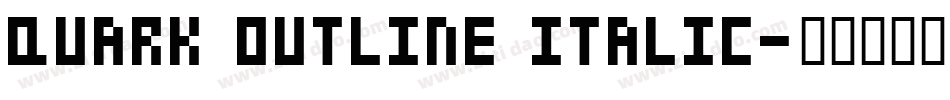 Quark Outline Italic字体转换